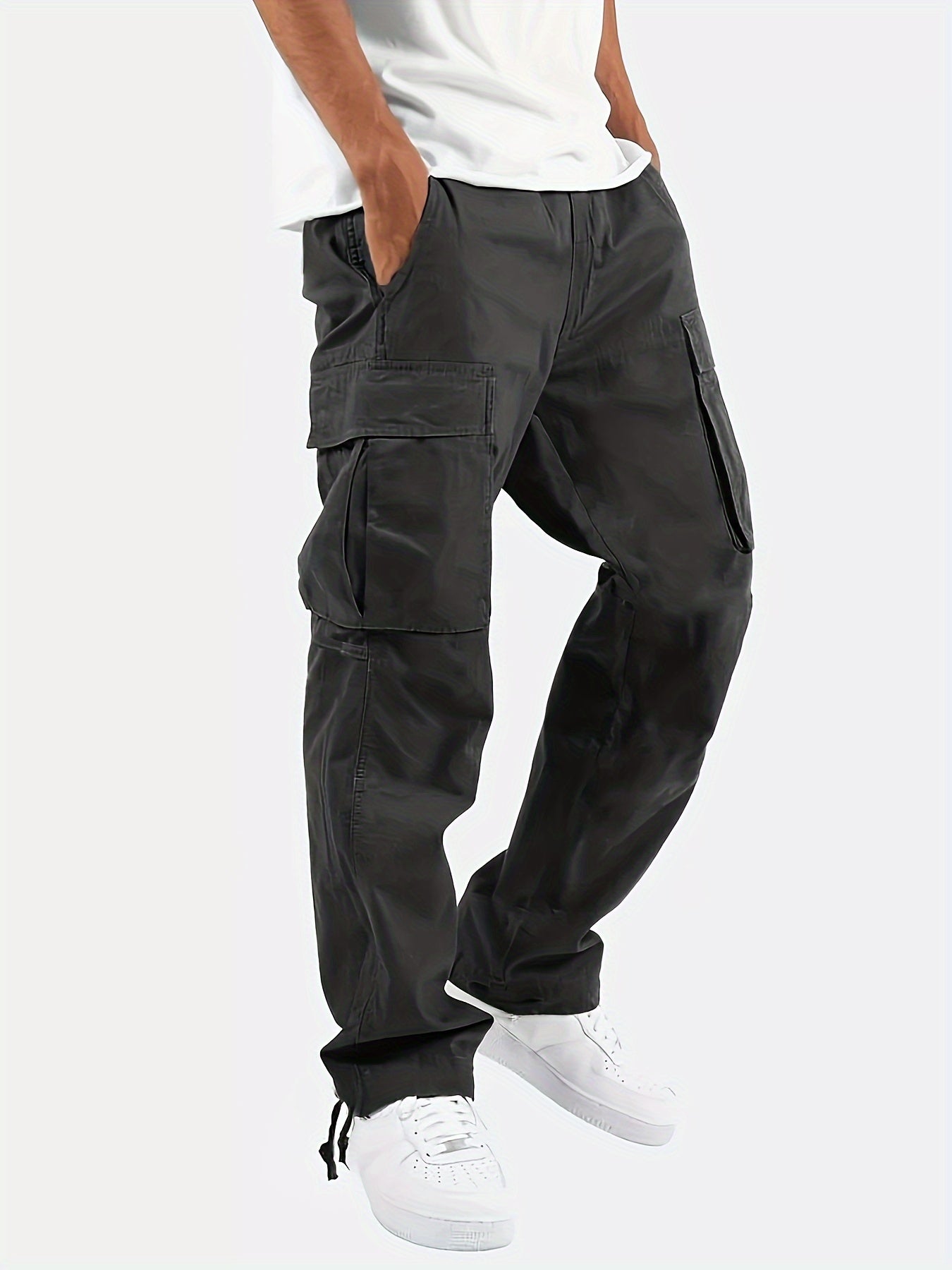 Pantalon cargo baggy pour homme | Long
