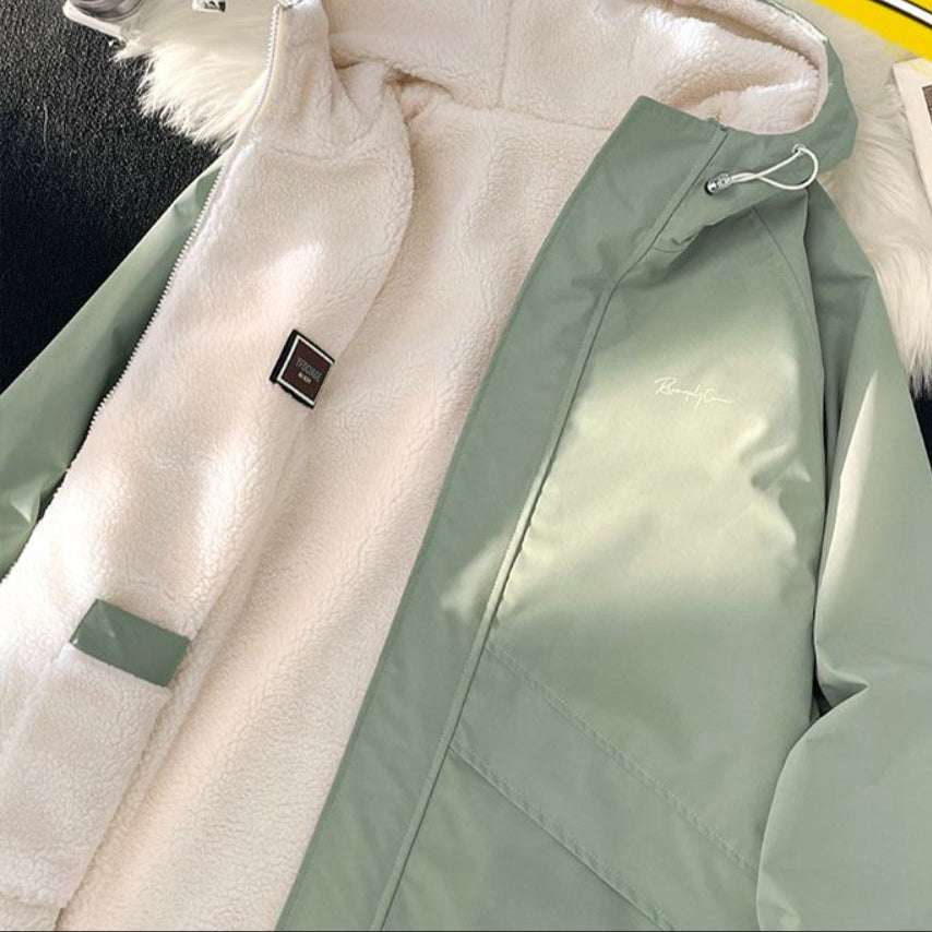 Giacca con cappuccio reversibile con fodera in pile da uomo – Gabriel