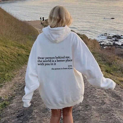 Femme Sweat à capuche oversize imprimé | Confortable