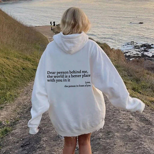 Femme Sweat à capuche oversize imprimé | Confortable