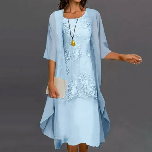 Robe deux pièces pour invitées de mariage pour femmes | Midi