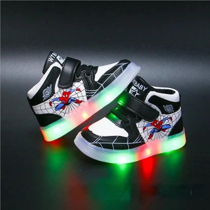 Chaussures enfants semelle LED lumineuse | avec fermeture velcro