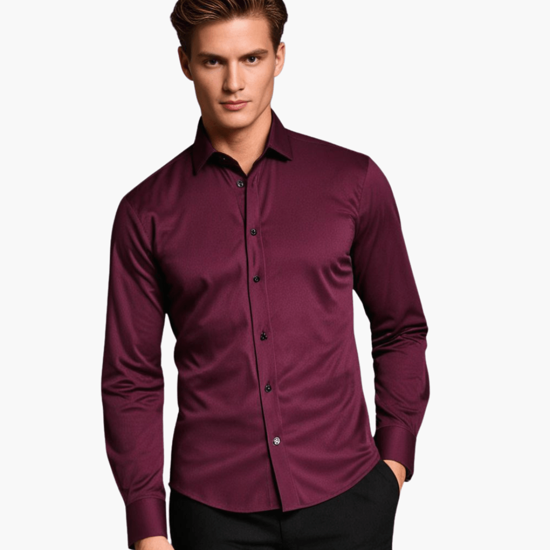 Camisa ajustada para hombre | Manga larga