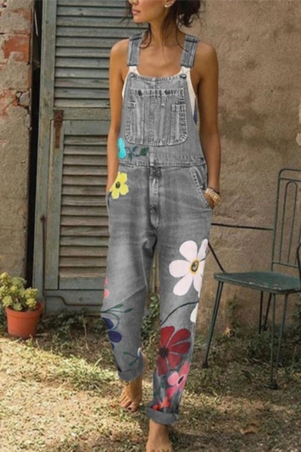 Combinaison à motif floral pour femme | Décontractée