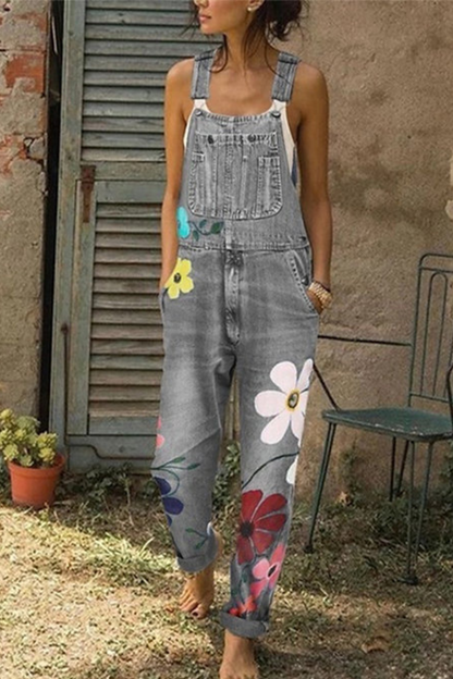 Combinaison à motif floral pour femme | Décontractée