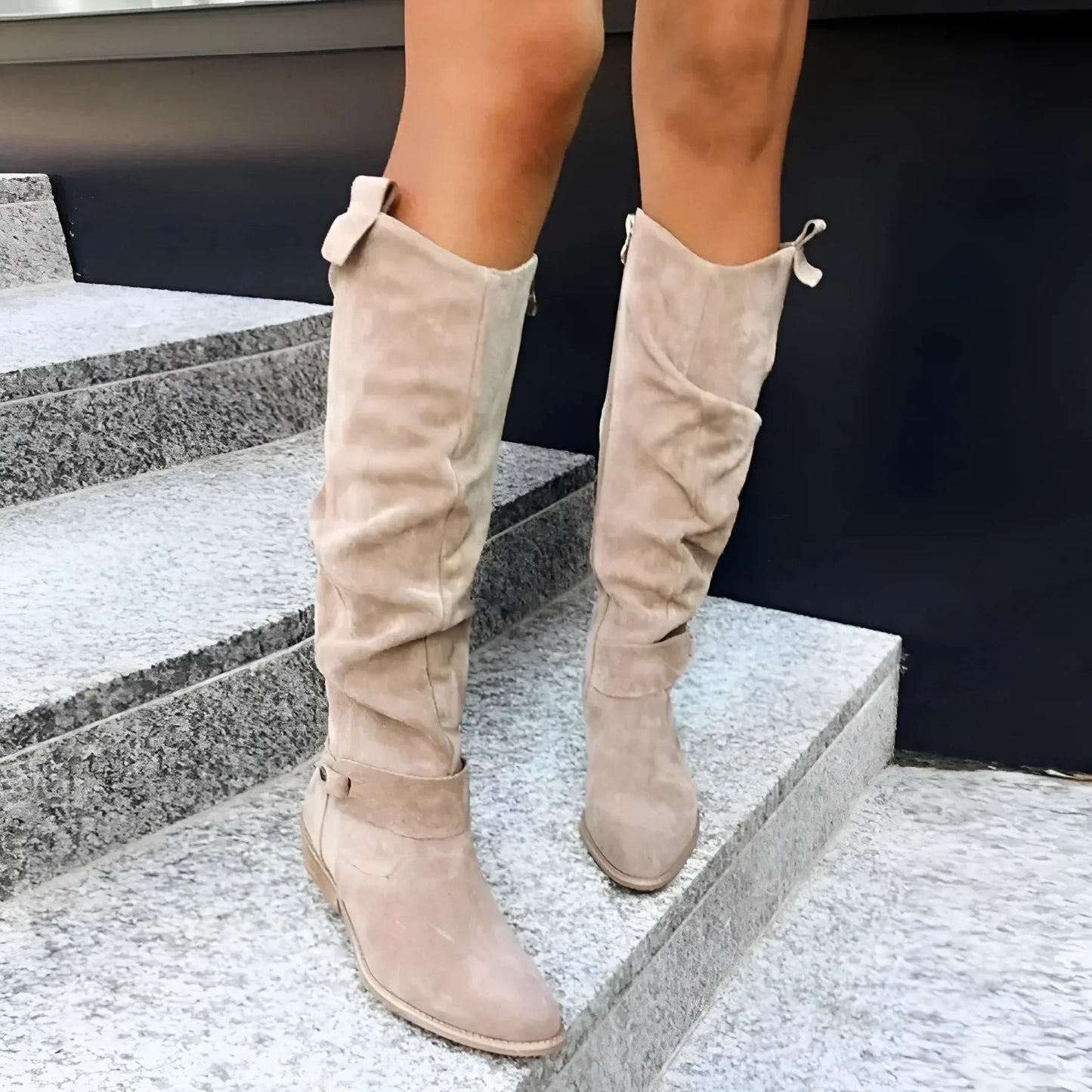 Bottes d'hiver élégantes femme | Mi-genou