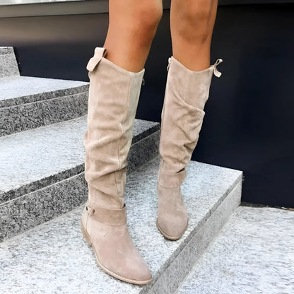 Bottes d'hiver élégantes femme | Mi-genou
