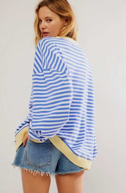 Damen Gestreiftes Pullover | Oversize