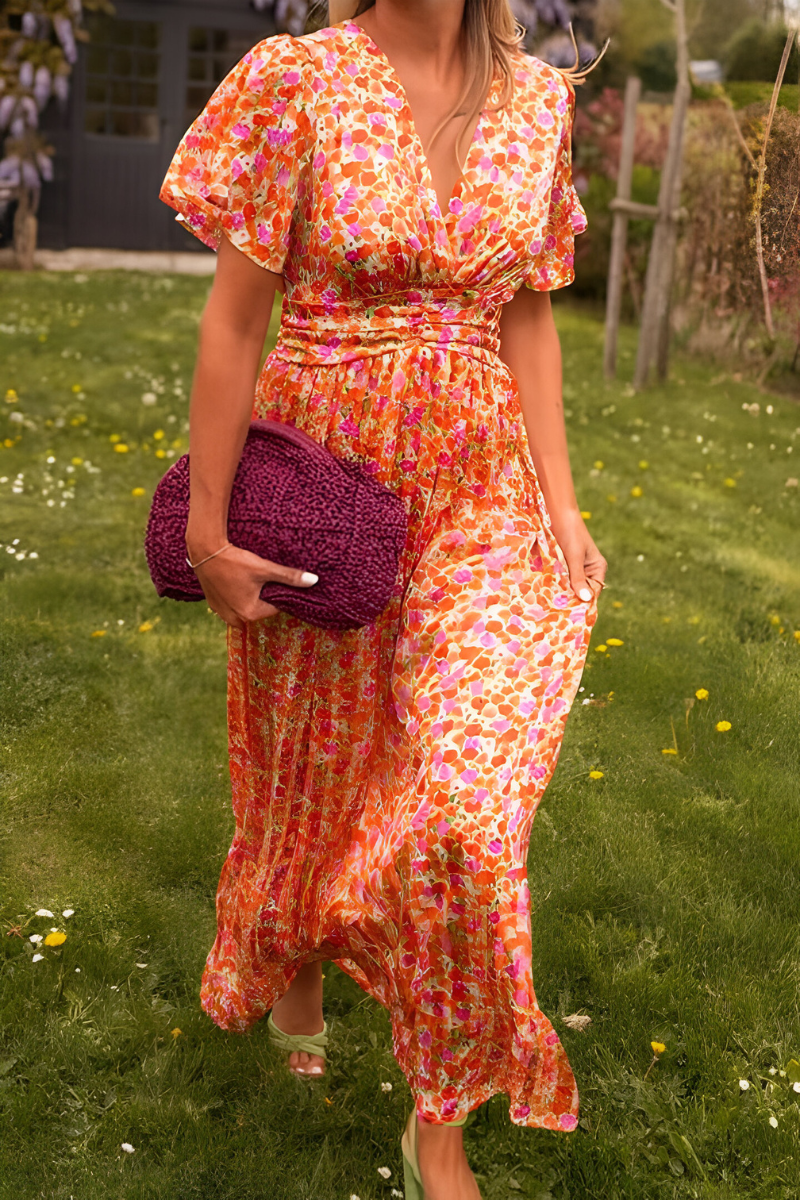 Women's Floral Print Summer Dress | Maxi