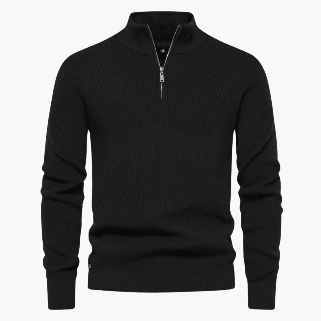 Pull en maille douce homme | Fermeture éclair