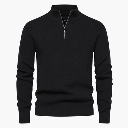 Pull en maille douce homme | Fermeture éclair