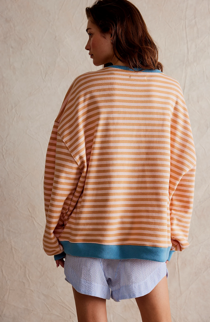 Damen Gestreiftes Pullover | Oversize