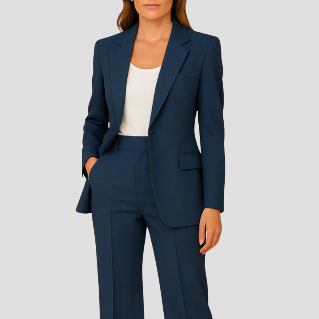 Tailleur pantalon business décontracté pour femmes | Deux pièces