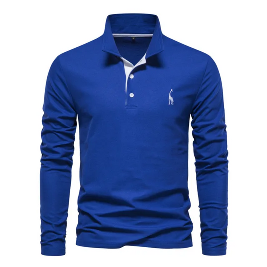 Polo golf manches longues pour hommes | Décontracté