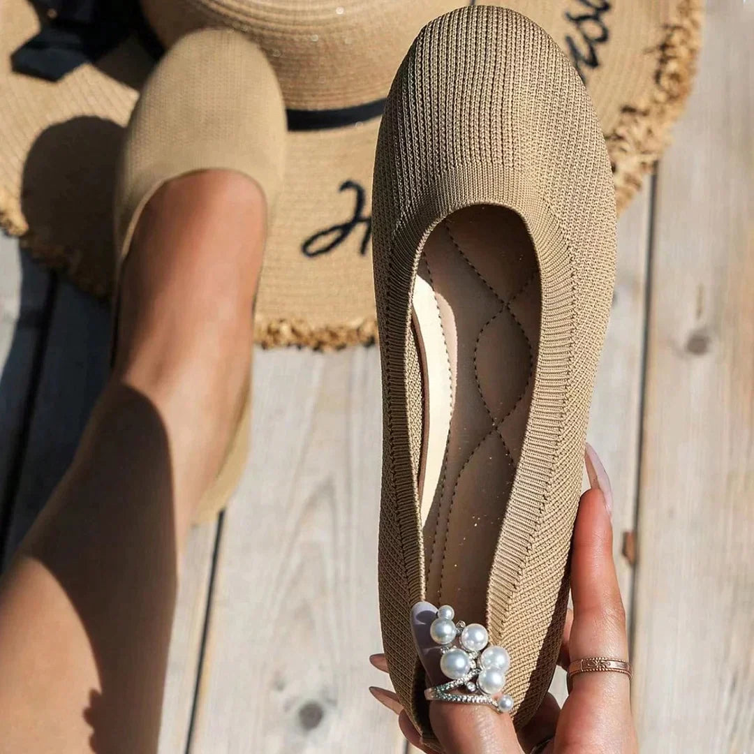 Chaussures plates femme bouts ronds | Enfiler
