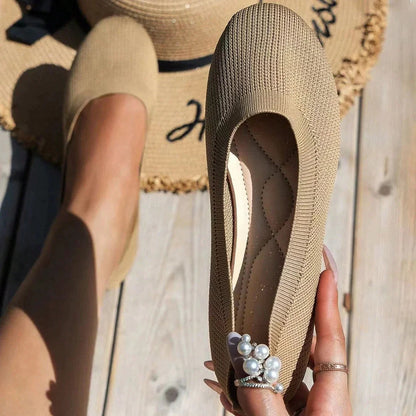 Chaussures plates femme bouts ronds | Enfiler