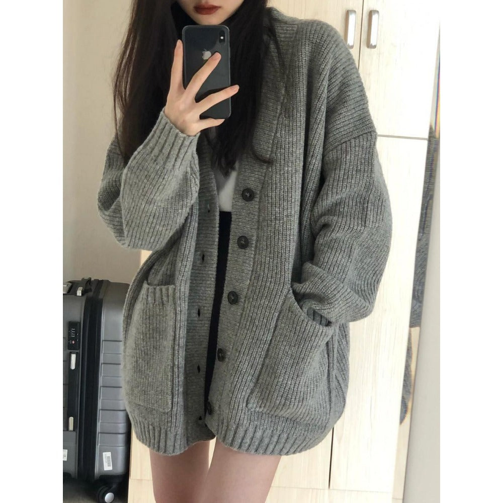 Strick-Cardigan mit Knopfleiste für Damen - Luisa