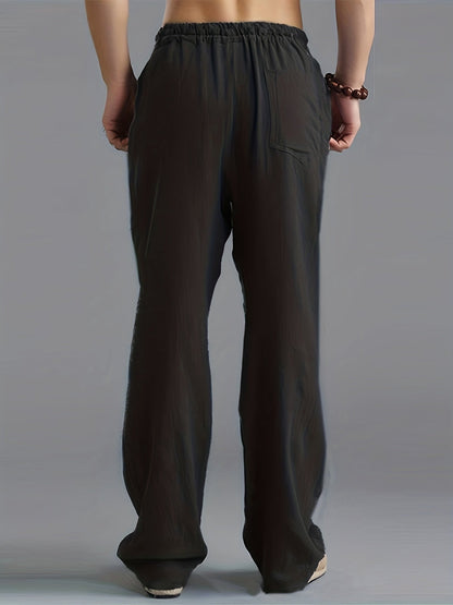 Herren Komfortable Leinen Hose | Lang