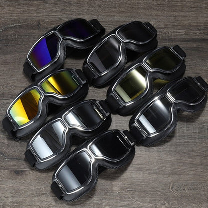 Lunettes de moto vintage polarisées pour homme