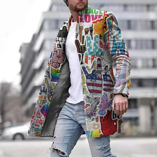 Manteau à la mode pour hommes | Long
