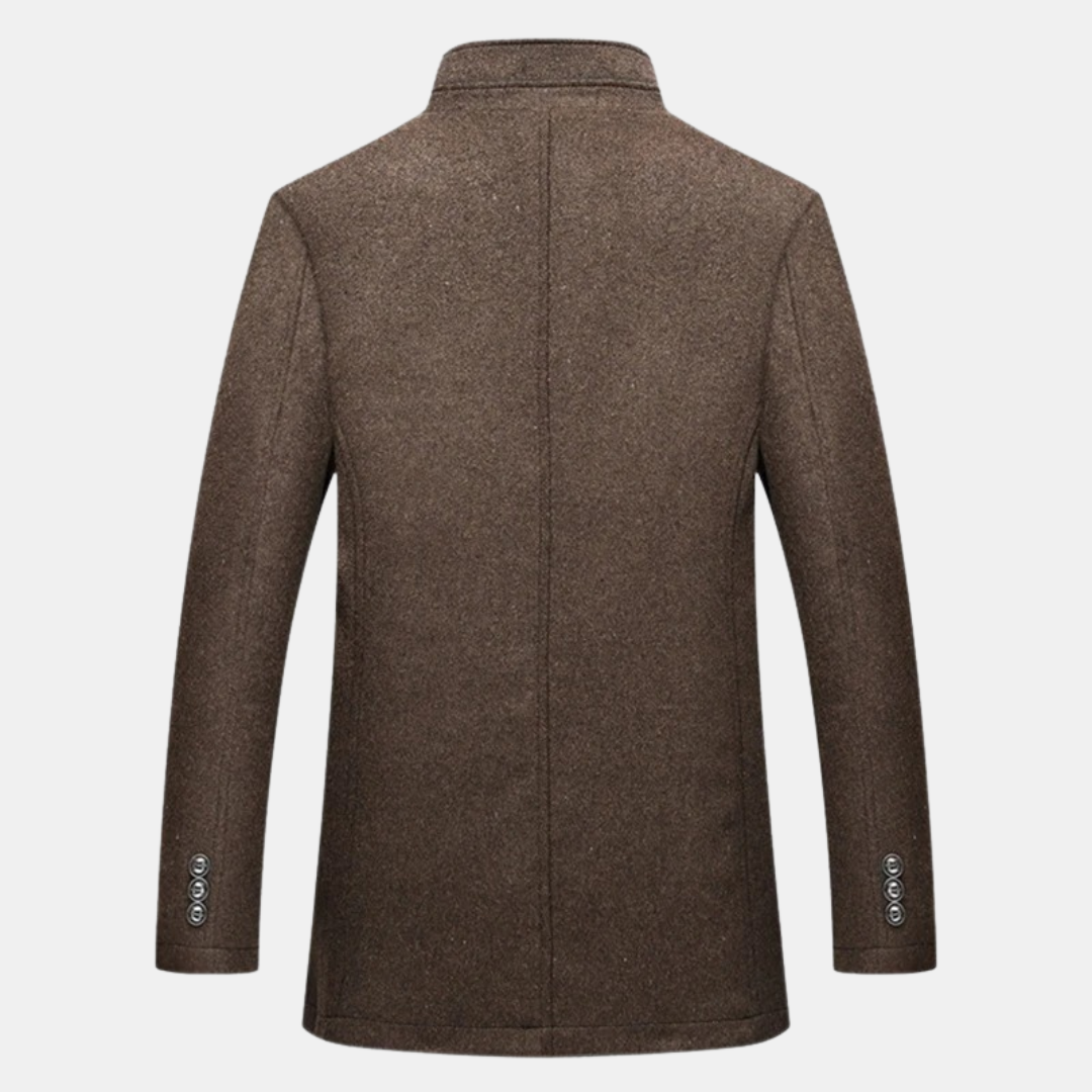 Manteau long homme | Col mao