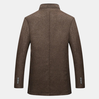 Manteau long homme | Col mao