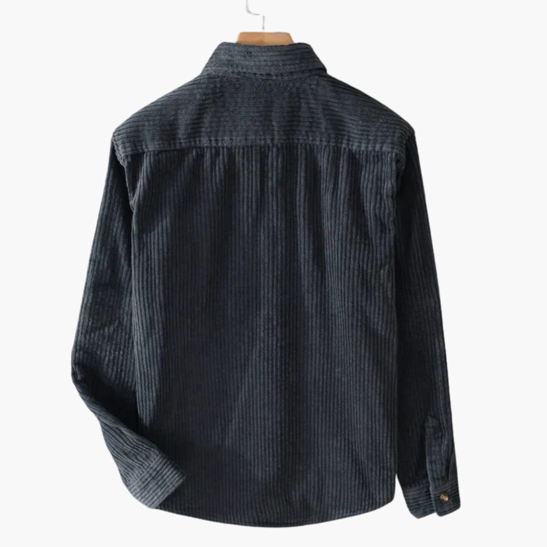 Chemise oversize en velours côtelé homme | Manches longues