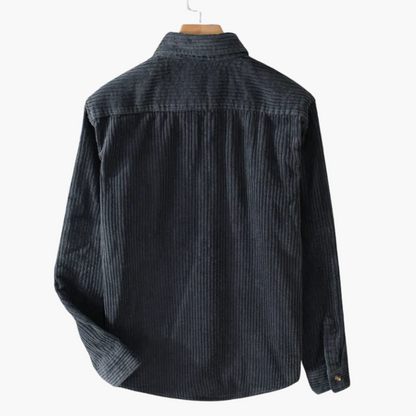 Chemise oversize en velours côtelé homme | Manches longues