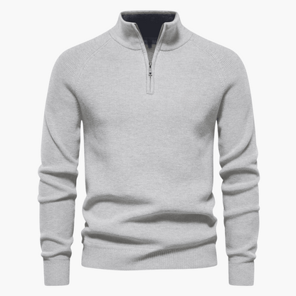 Pull en maille douce homme | Fermeture éclair