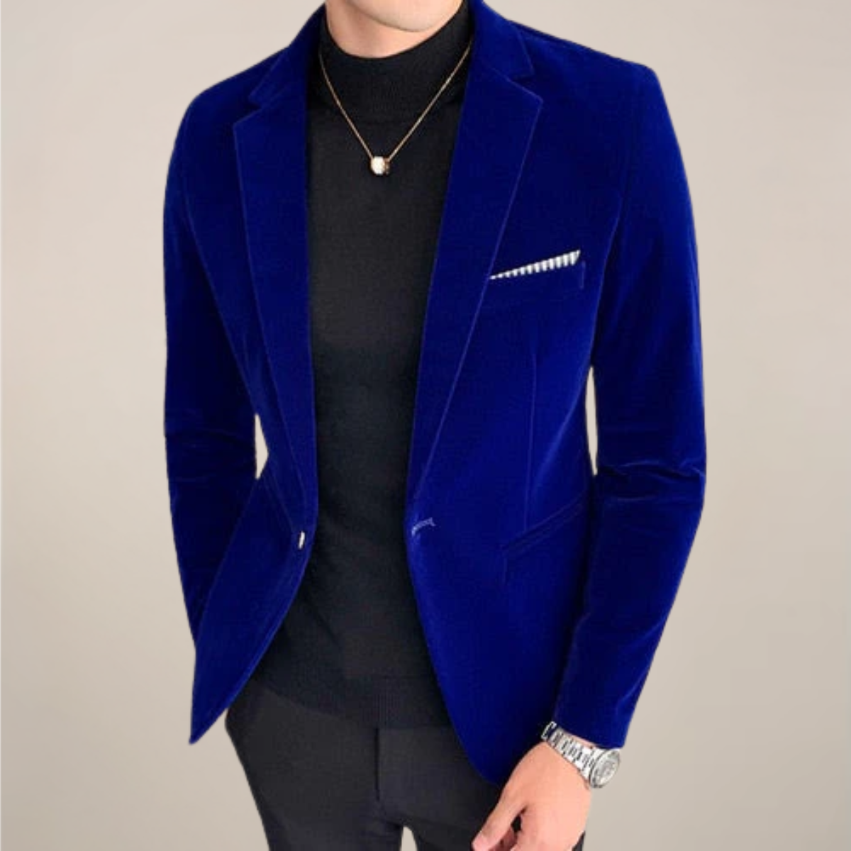 Veste blazer formelle homme coupe slim | revers à un bouton