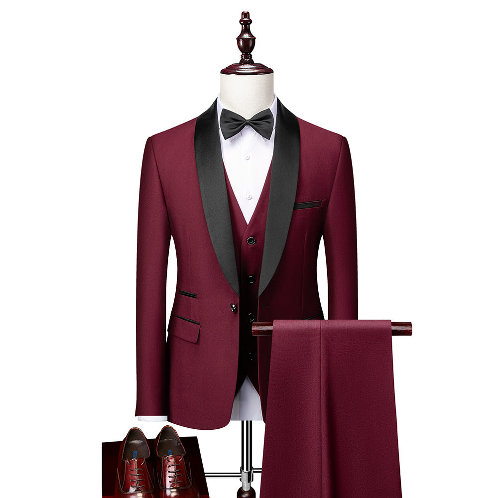 Costume complet de mariage slim fit pour homme