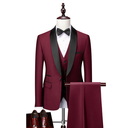 Costume complet de mariage slim fit pour homme
