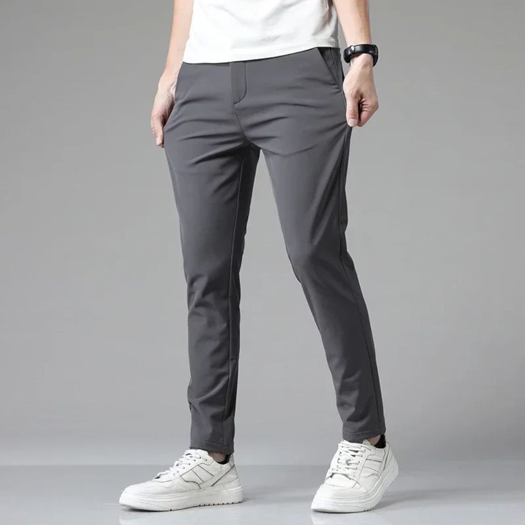 Pantalon chino homme business décontracté | Coupe slim
