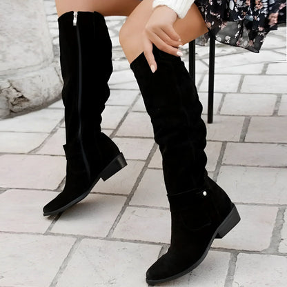 Bottes d'hiver élégantes femme | Mi-genou