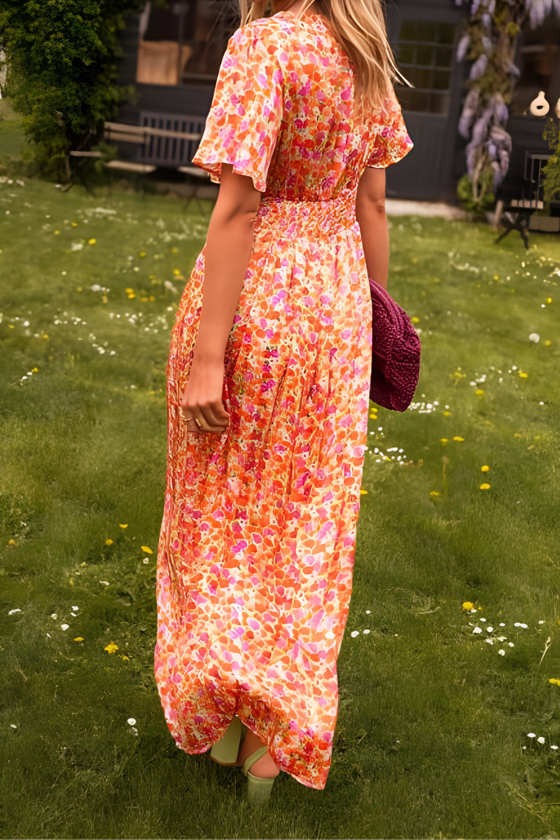 Women's Floral Print Summer Dress | Maxi
