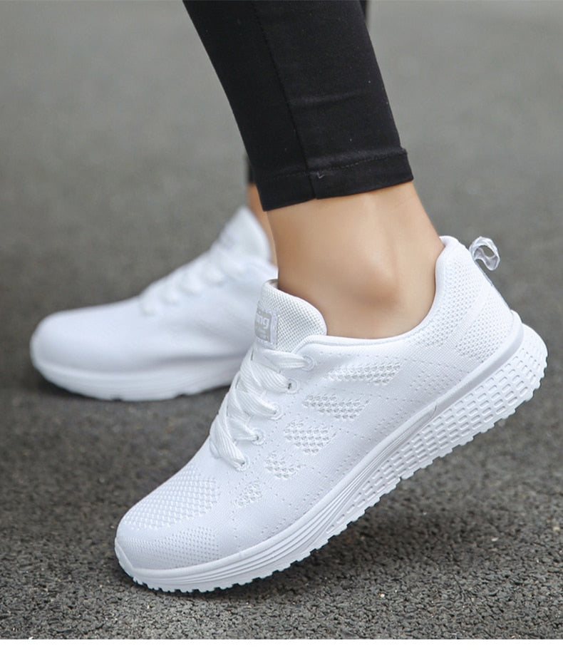 Baskets de course sportives pour femme | Lacets