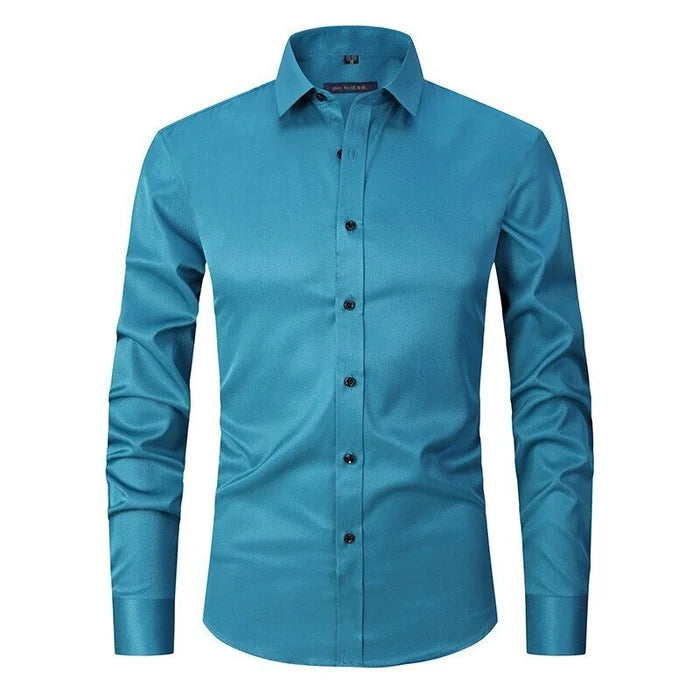 Chemise élastique pour homme | Manches longues