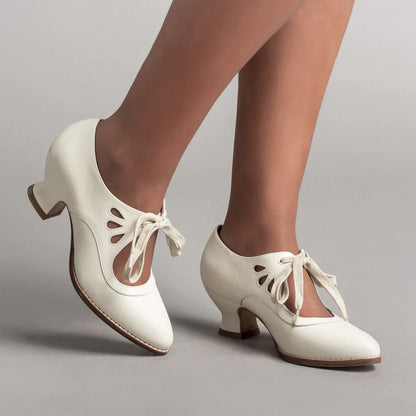 Escarpins vintage pour femmes | À lacets