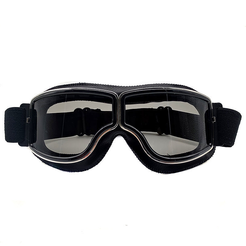 Lunettes de moto vintage polarisées pour homme