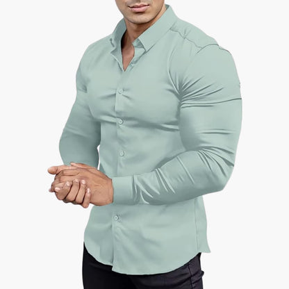 Chemise classique homme manches longues | Coupe slim