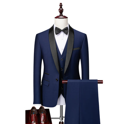 Costume complet de mariage slim fit pour homme