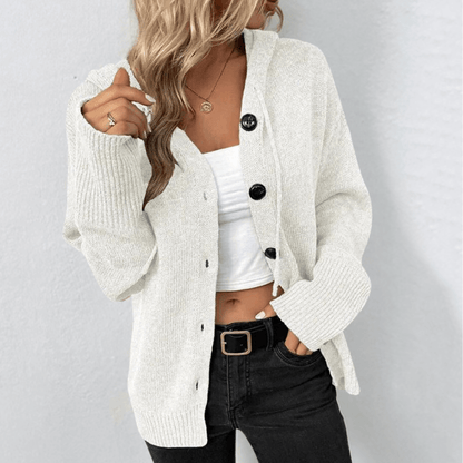 Cardigan en maille long pour femme | Chaud