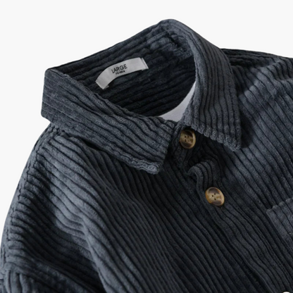 Chemise oversize en velours côtelé homme | Manches longues