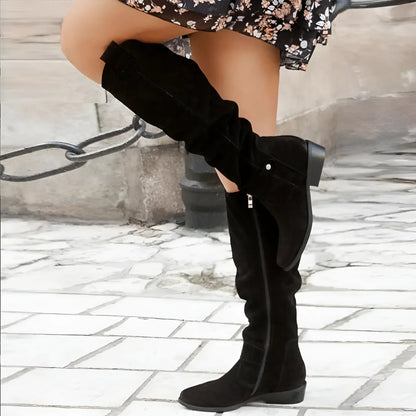 Bottes d'hiver élégantes femme | Mi-genou