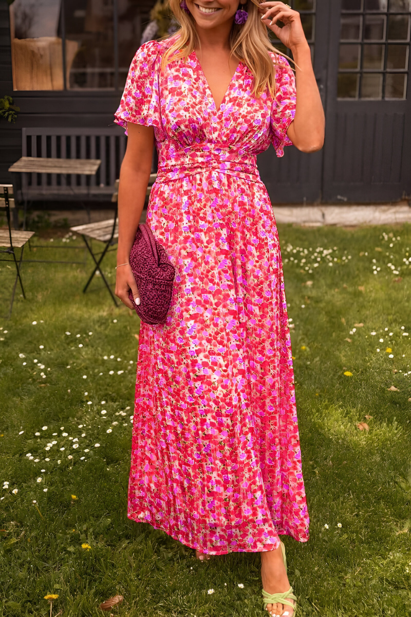 Women's Floral Print Summer Dress | Maxi