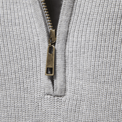 Pull en maille douce homme | Fermeture éclair
