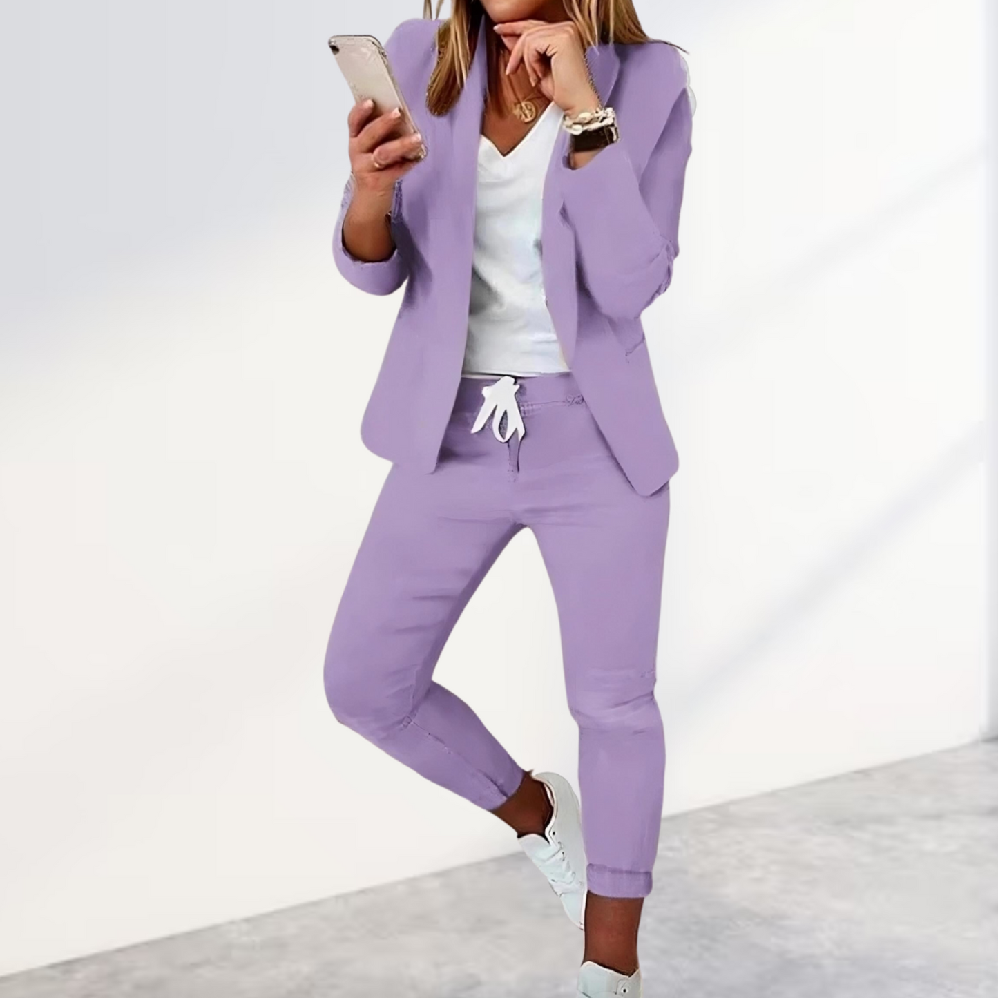 Damen Lässig Büro Anzug | Blazer und Hose