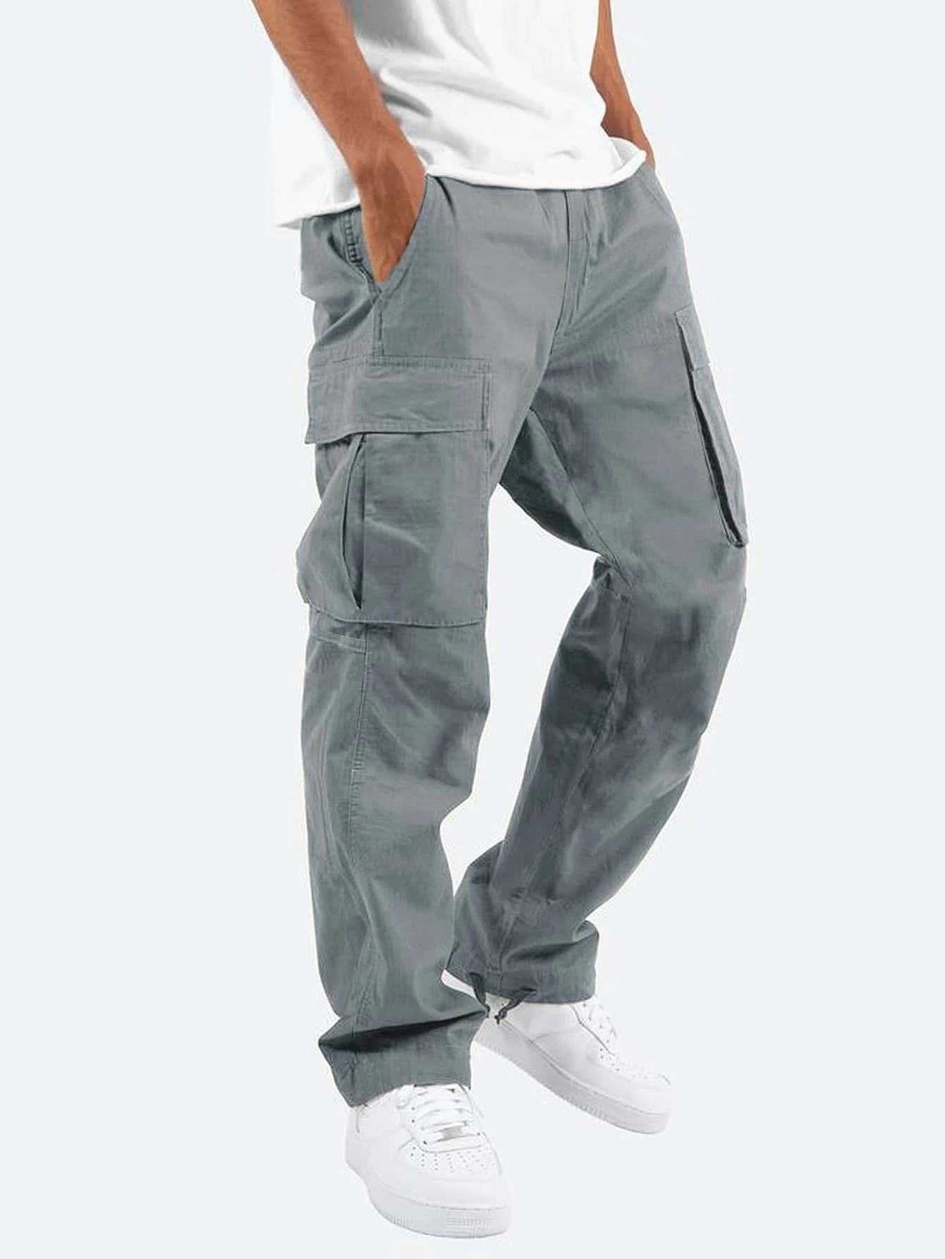 Herren Alltags Cargohose | Lang