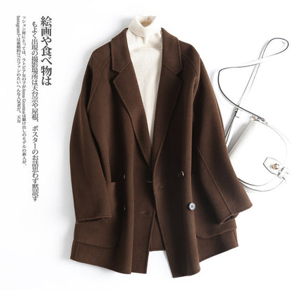 Manteau en laine à double boutonnage pour femmes – Daria