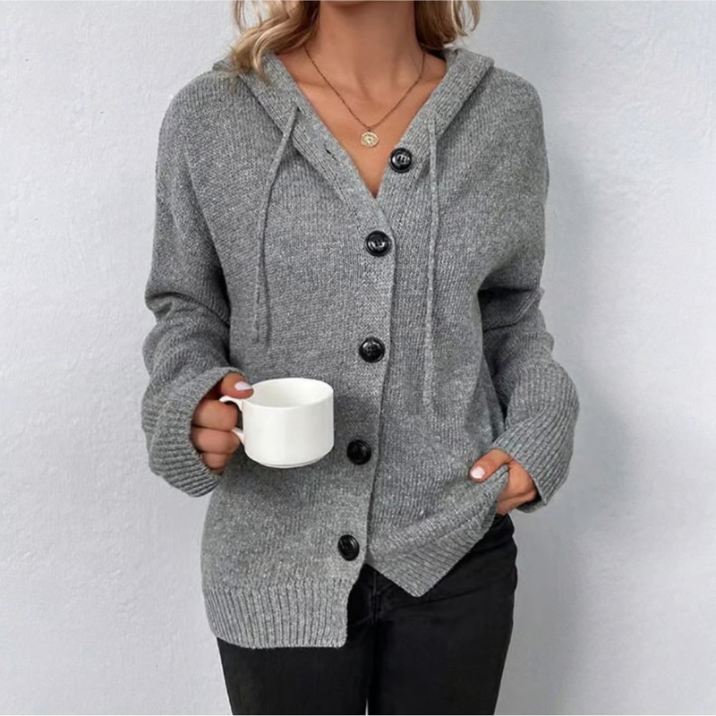 Cardigan en maille long pour femme | Chaud